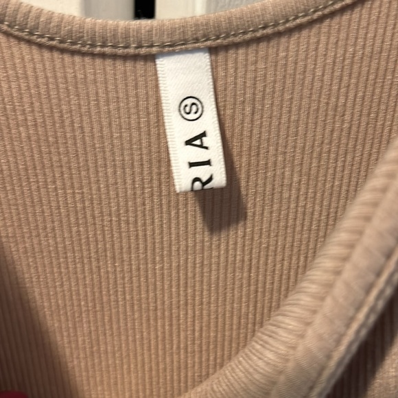 Amazon - ReoRia bodycon long dress | Tan/Khaki - Picture 4 of 5